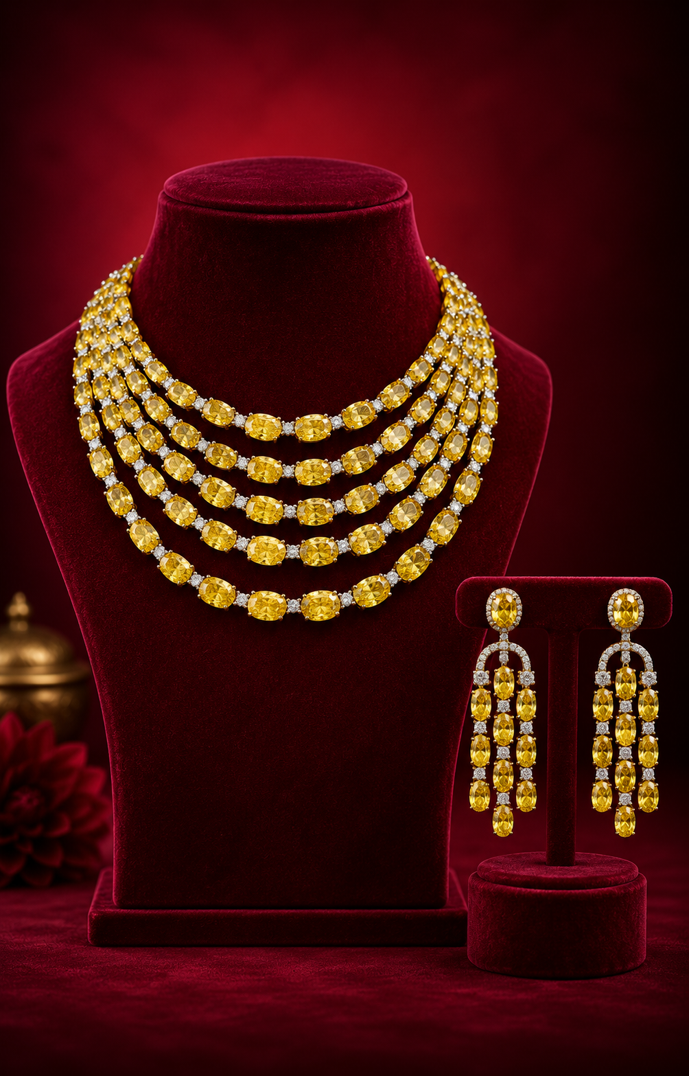 Statement  Layered Diamond Beauty