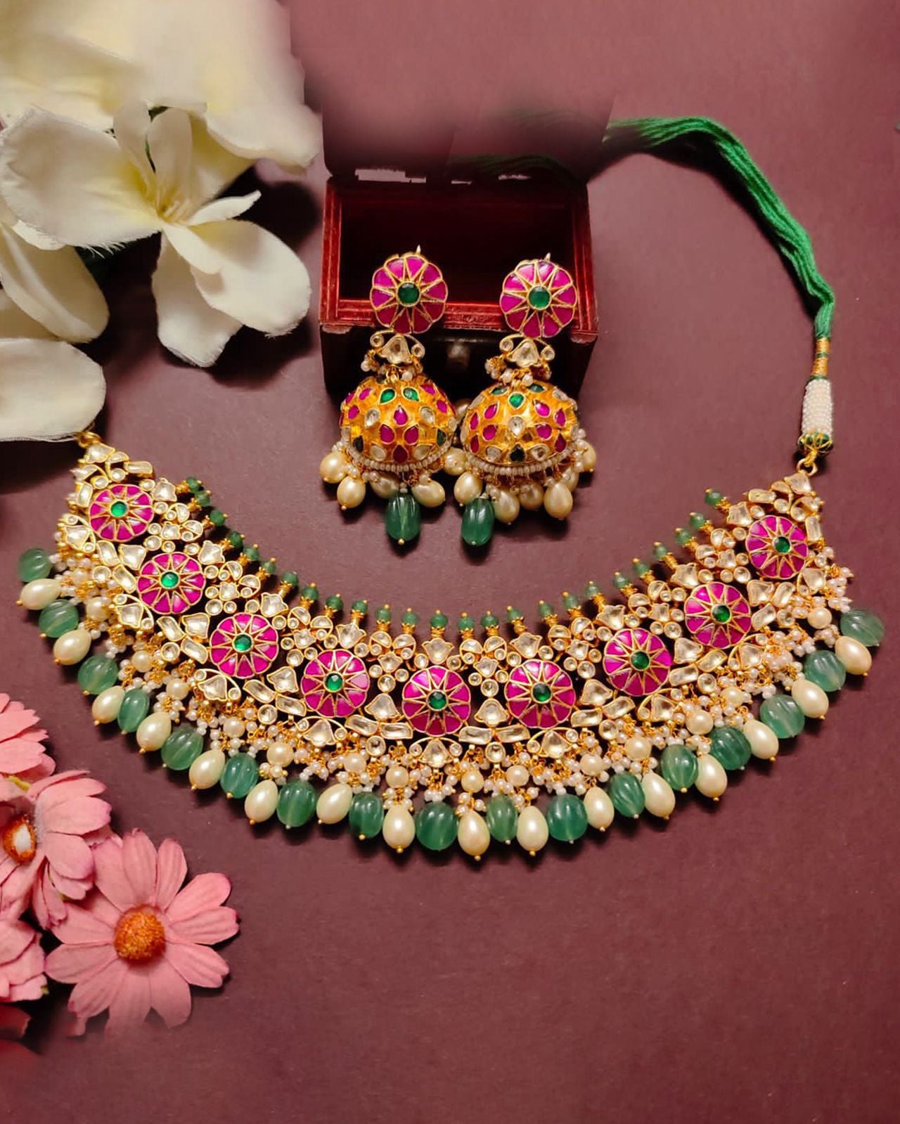 Floral Elegance Necklace Set