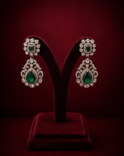Emerald Victorian Earrings