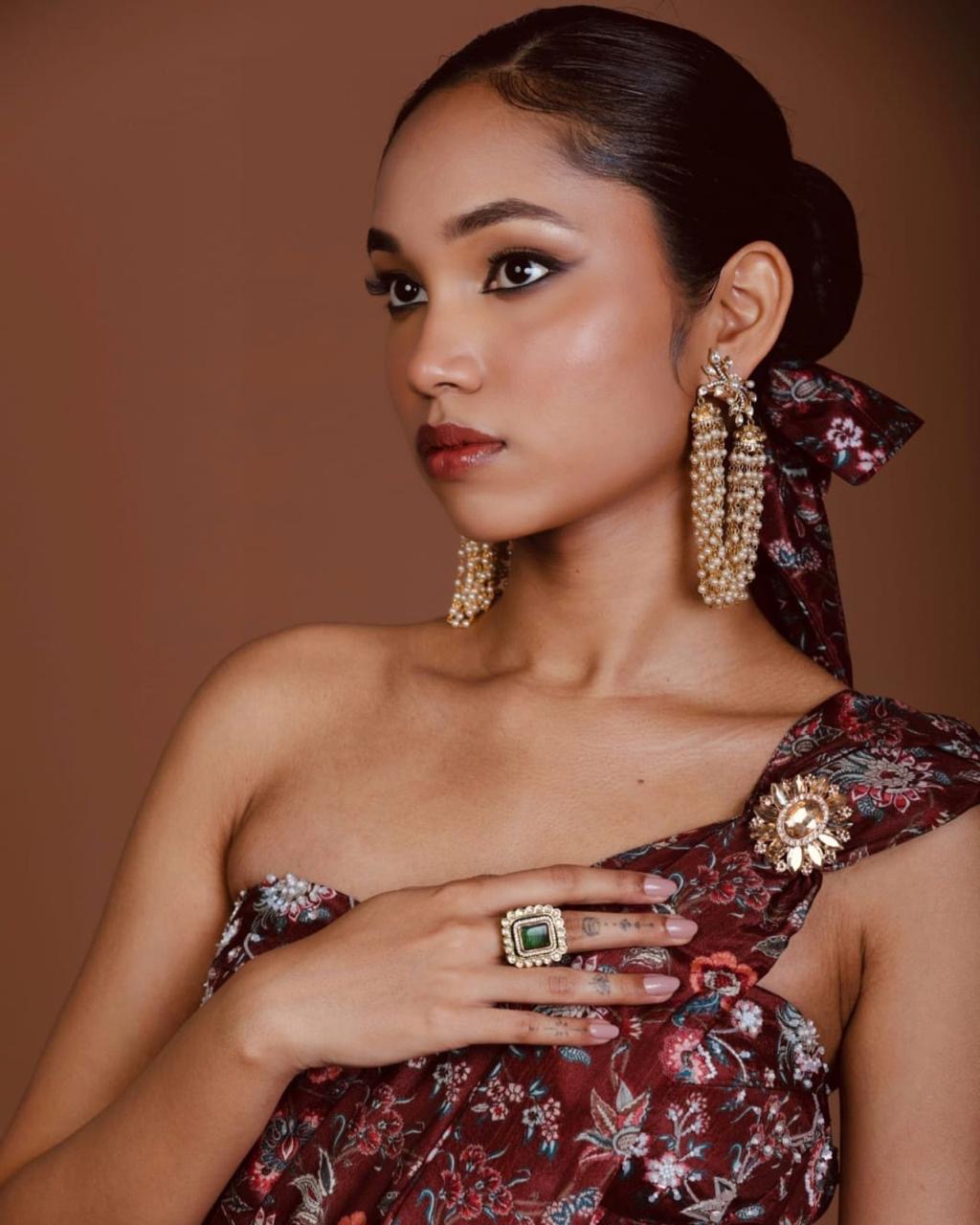 Gold Polki & Pearl Drop Earrings