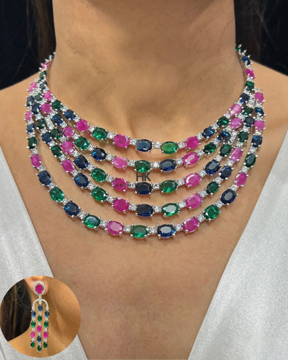 Statement  Layered Diamond Beauty