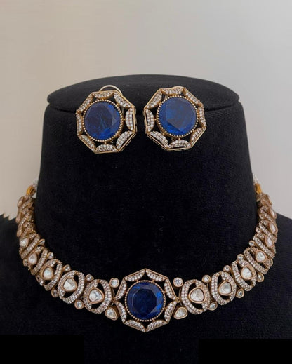 Trendy Kundan Polki Choker Necklace Set