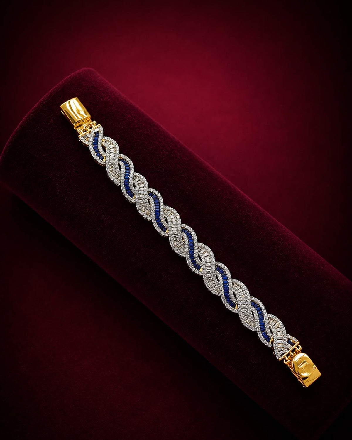 Twisted Diamond Tennis Bracelet