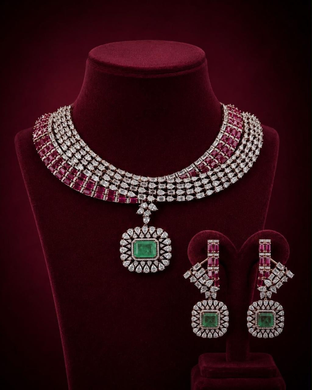 Ruby Mint Luxe Necklace Set