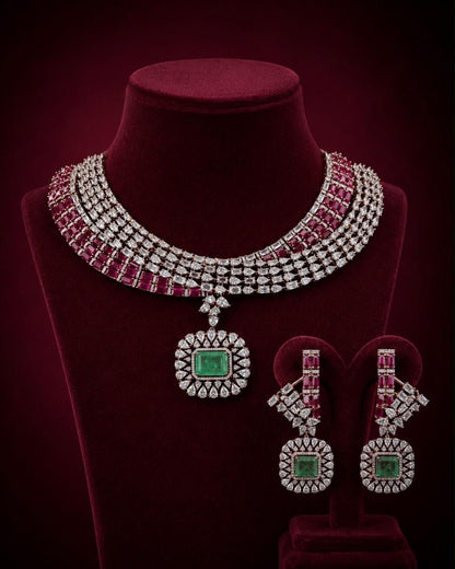 Ruby Mint Luxe Necklace Set