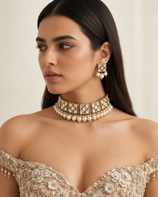 Pearl Choker Elegant Necklace