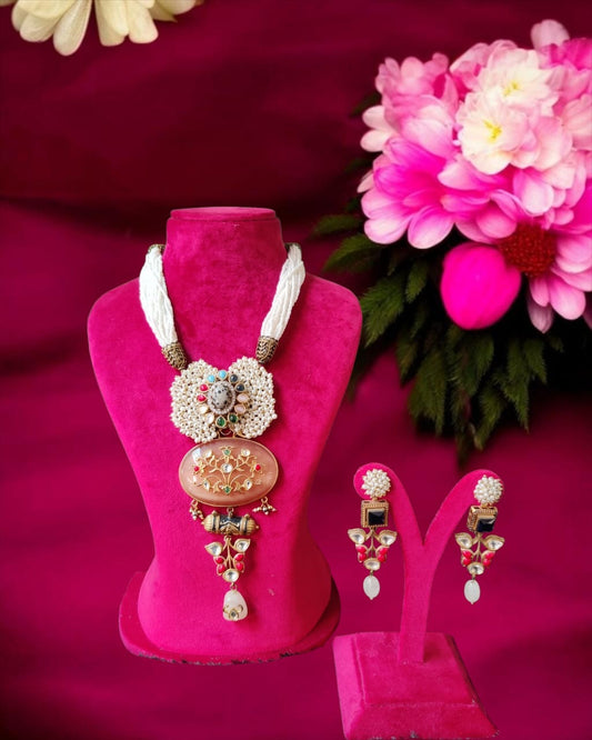 Multicolor Festive Necklace Set