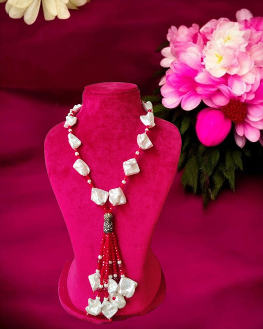 Pearl Scarf Necklace