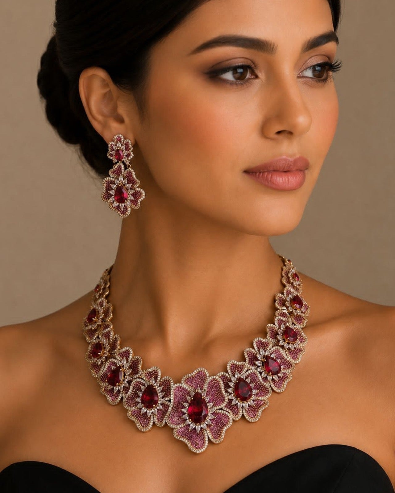 Floral Classy Necklace Set