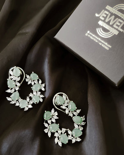 Mint Diamond Earrings