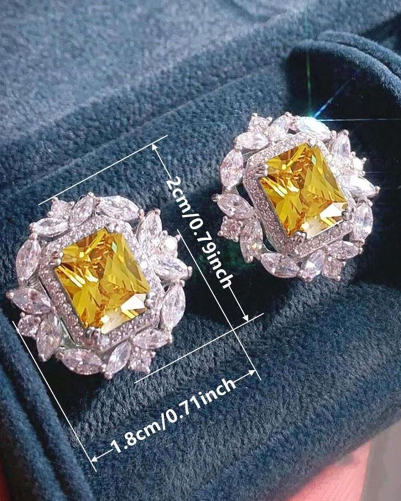Yellow Diamond Studs