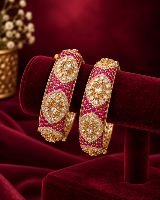 Kundan Polki Bangles