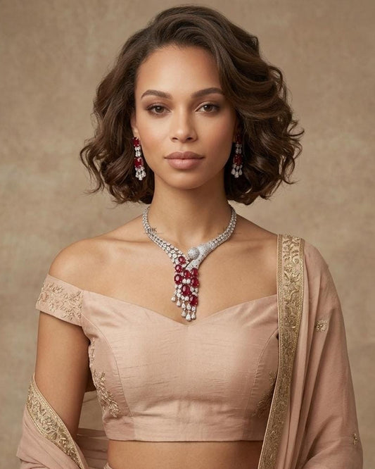 Luxe Diamond Drop Necklace