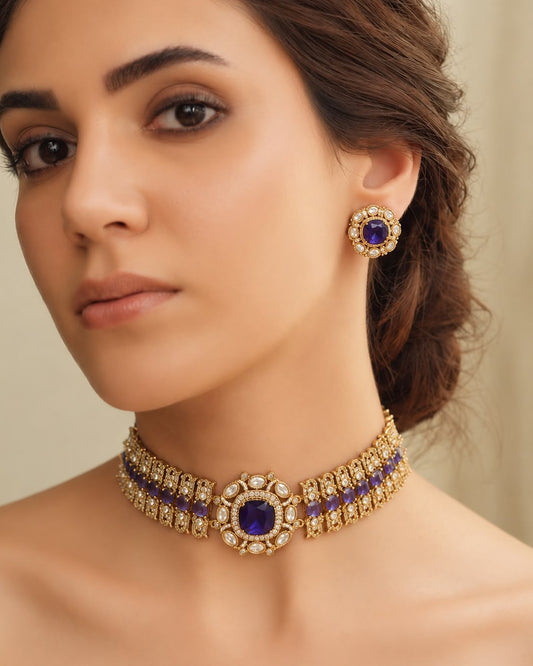 Royal Purple Choker Set