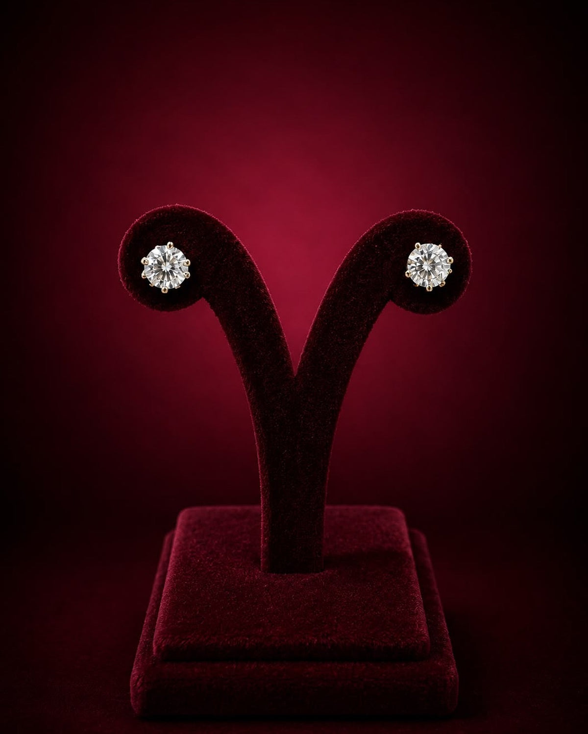 Classic Solitaire Earrings