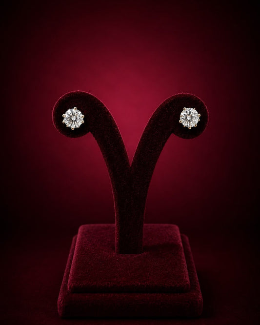 Classic Solitaire Earrings