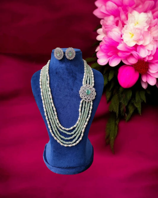Mint beads Necklace set