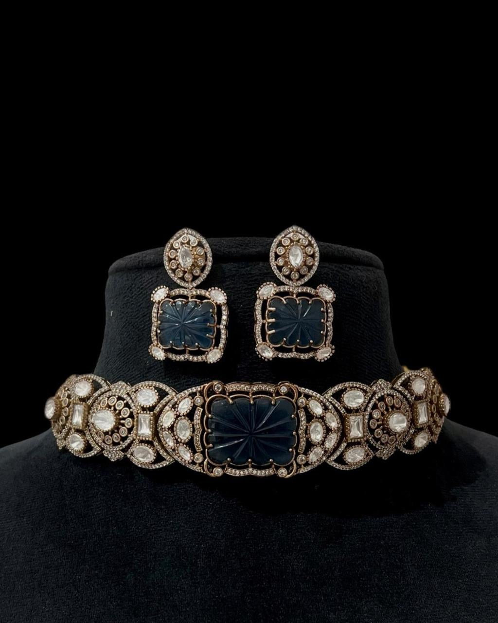 Polki Choker Necklace Set