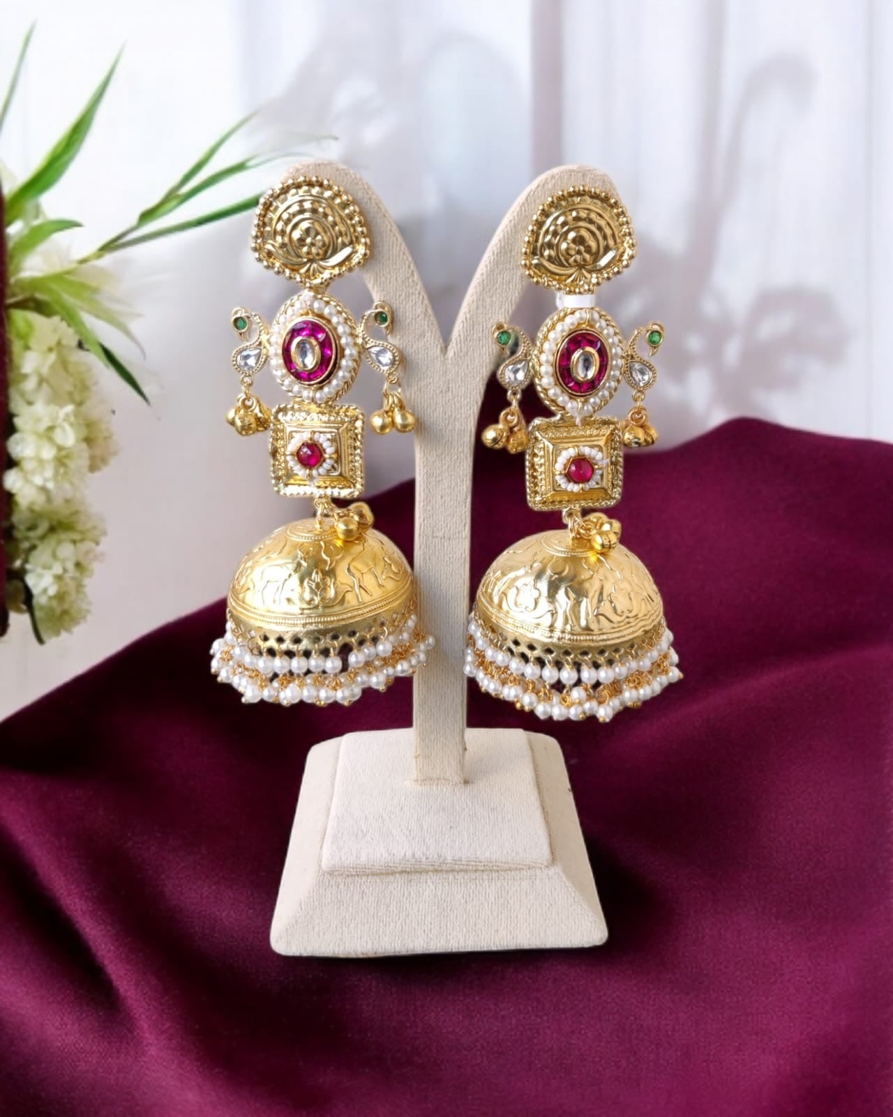 Traditional Brass Jhumka