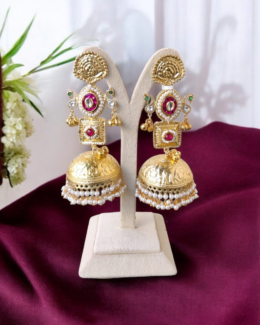 Traditional Brass Jhumka