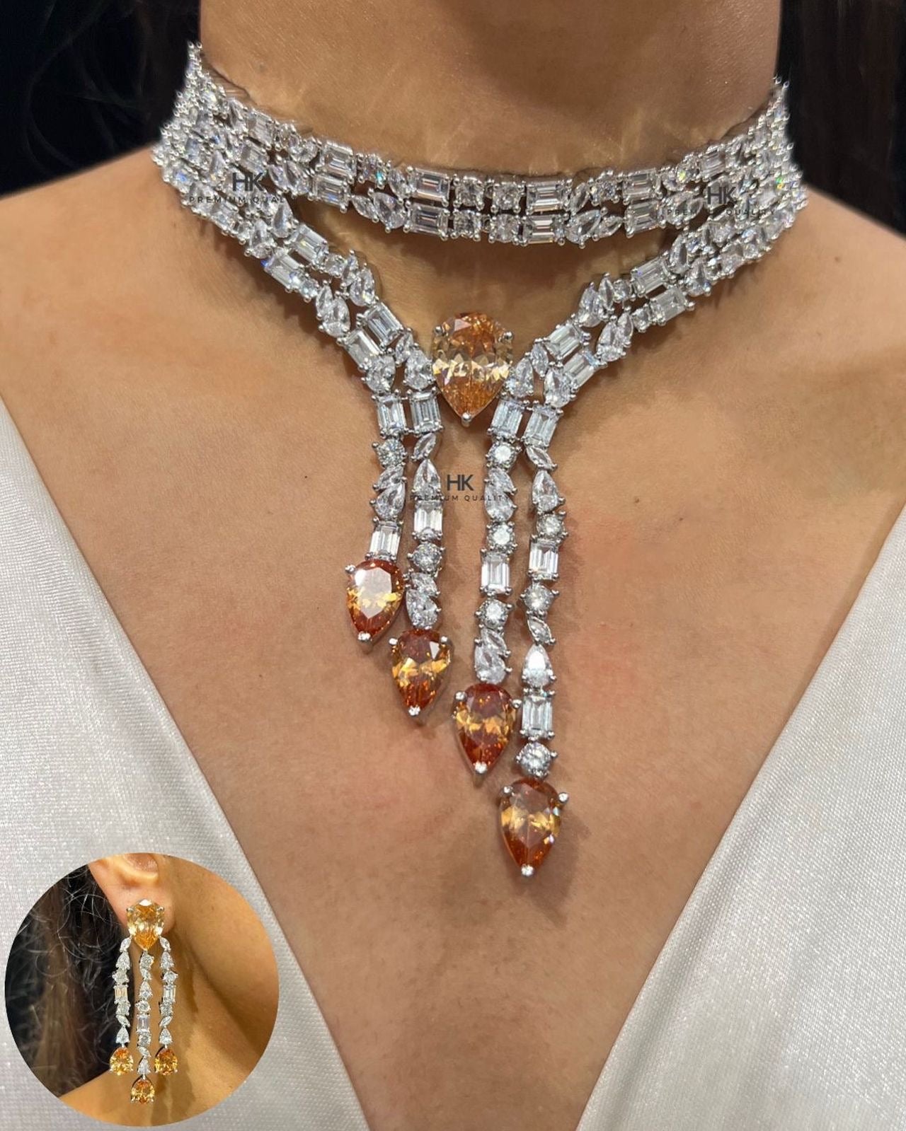 Luxe Statement Diamond Necklace