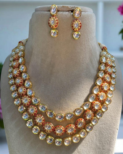 3 Layered Kundan Necklace