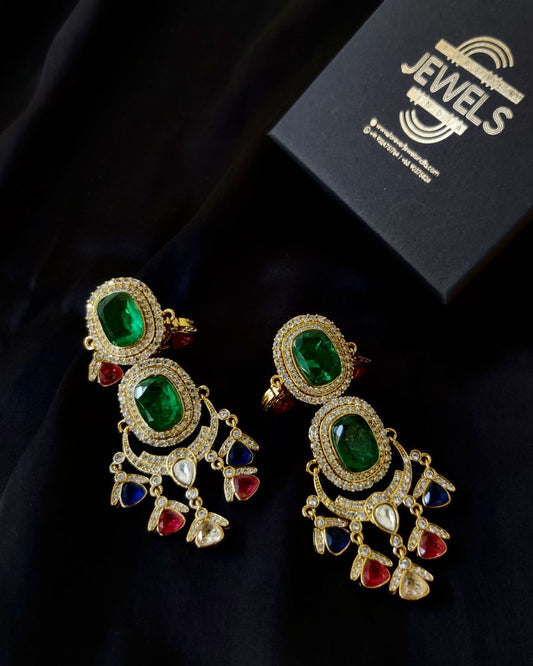 Emerald Sterling Beauty Earrings
