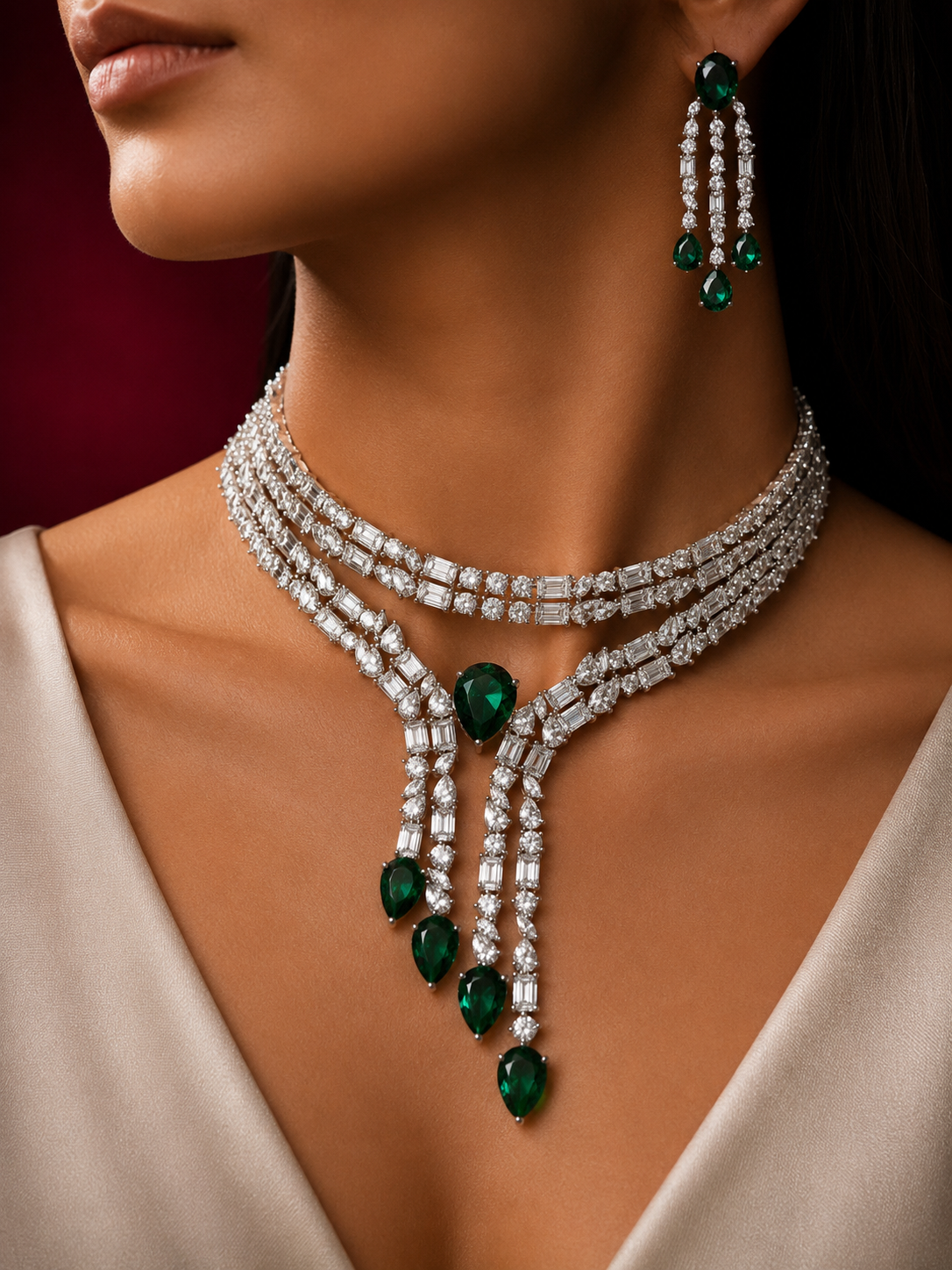 Luxe Statement Diamond Necklace