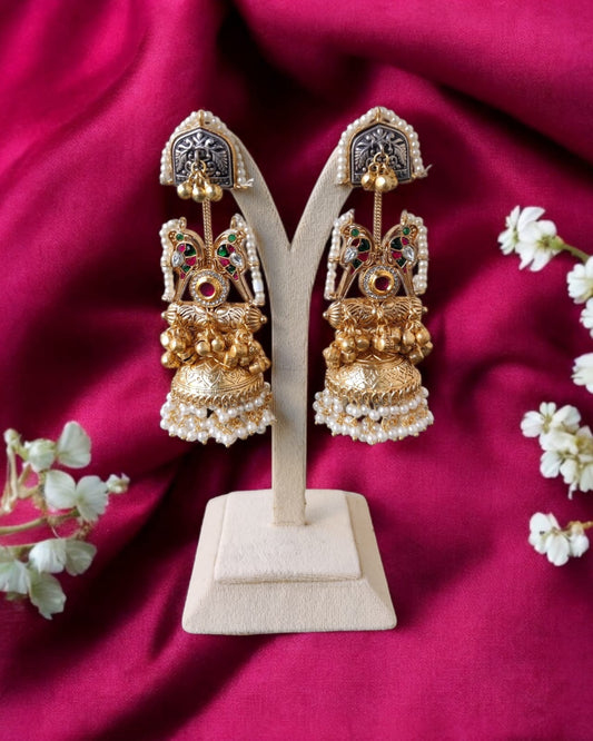 Ghugroo Brass Jhumka