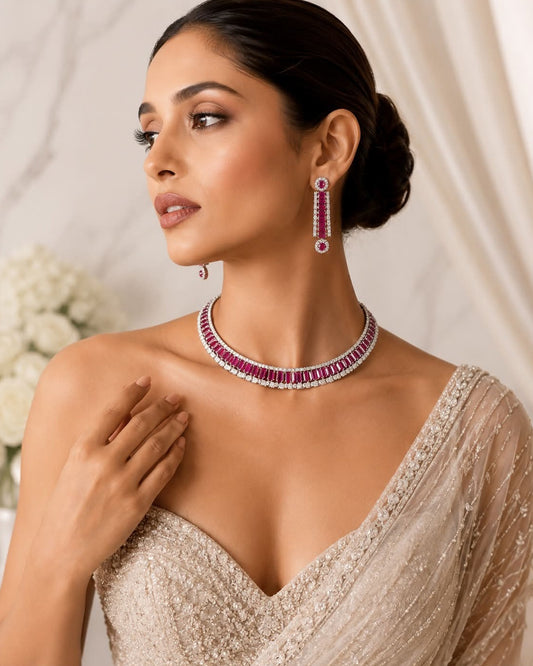 Red Radiance Diamond Necklace