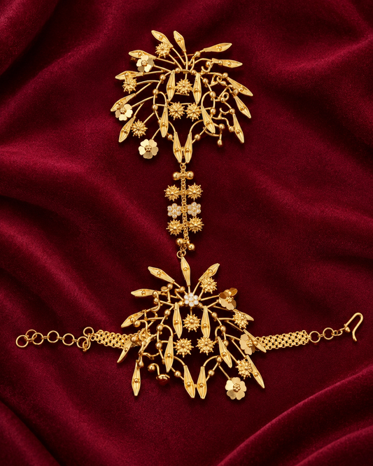 Golden Floral Hathphool