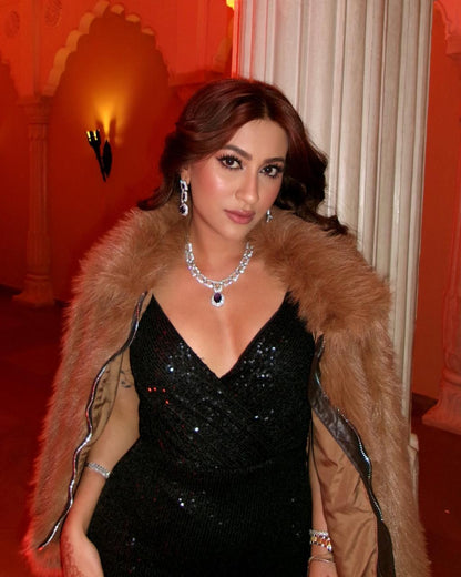 Beauty Purple Diamond Necklace