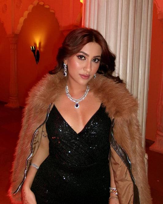 Beauty Purple Diamond Necklace