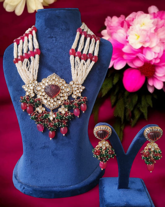 Pearl Red Beauty Necklace