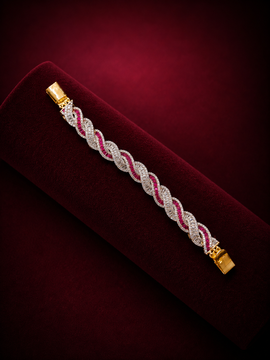 Twisted Diamond Tennis Bracelet
