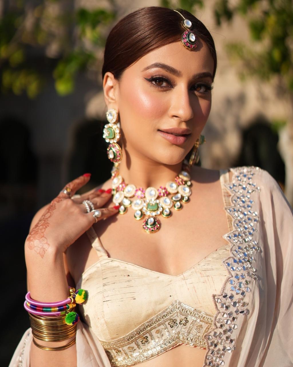 Kundan Polki Bridal Choker Necklace Set