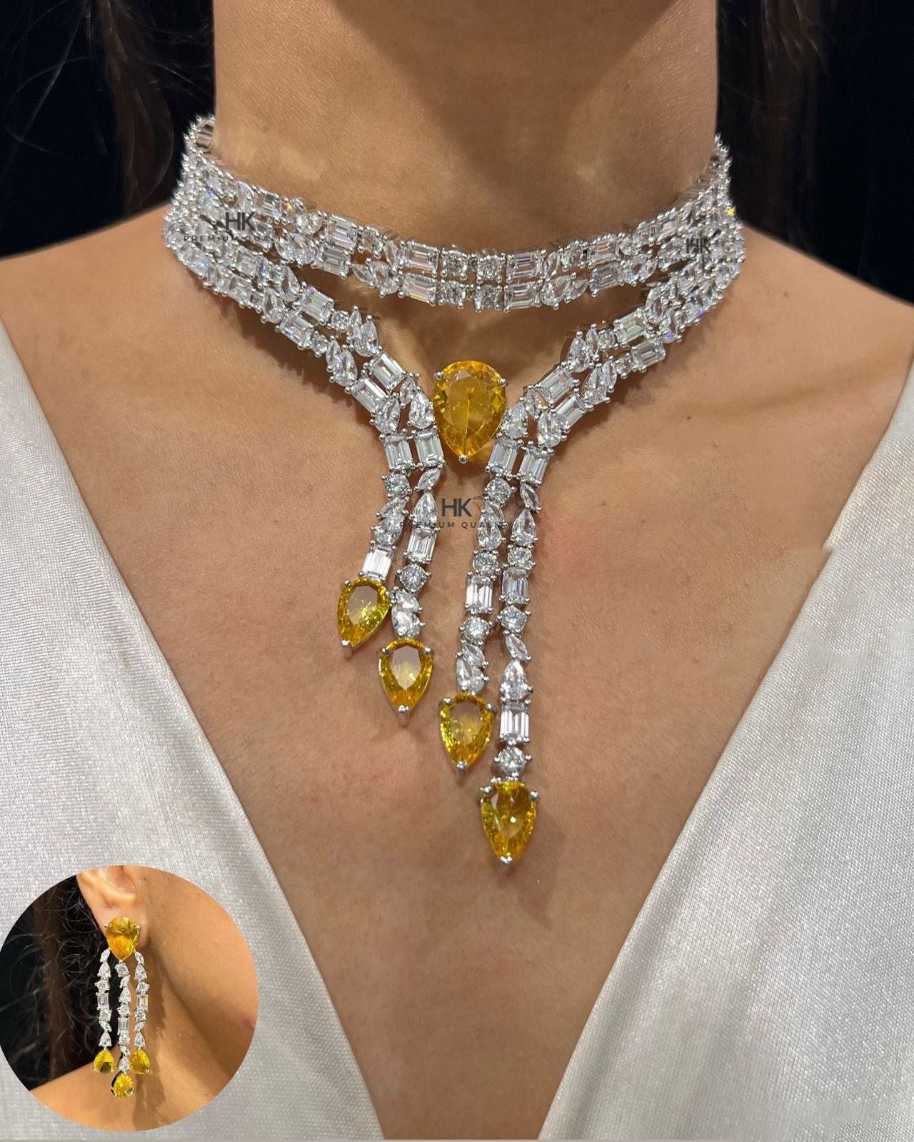 Luxe Statement Diamond Necklace