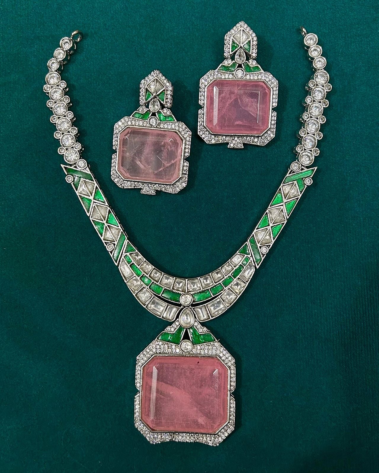 Priyanka Chopra Inspired Diamond Necklace set