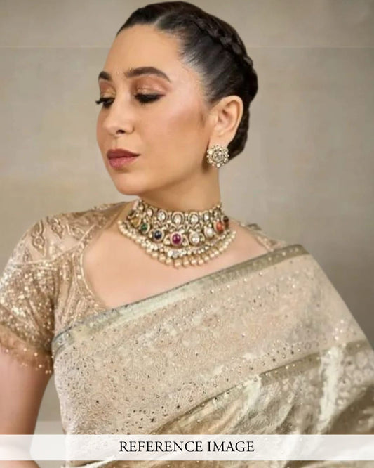 Multicolour Kundan Necklace Set