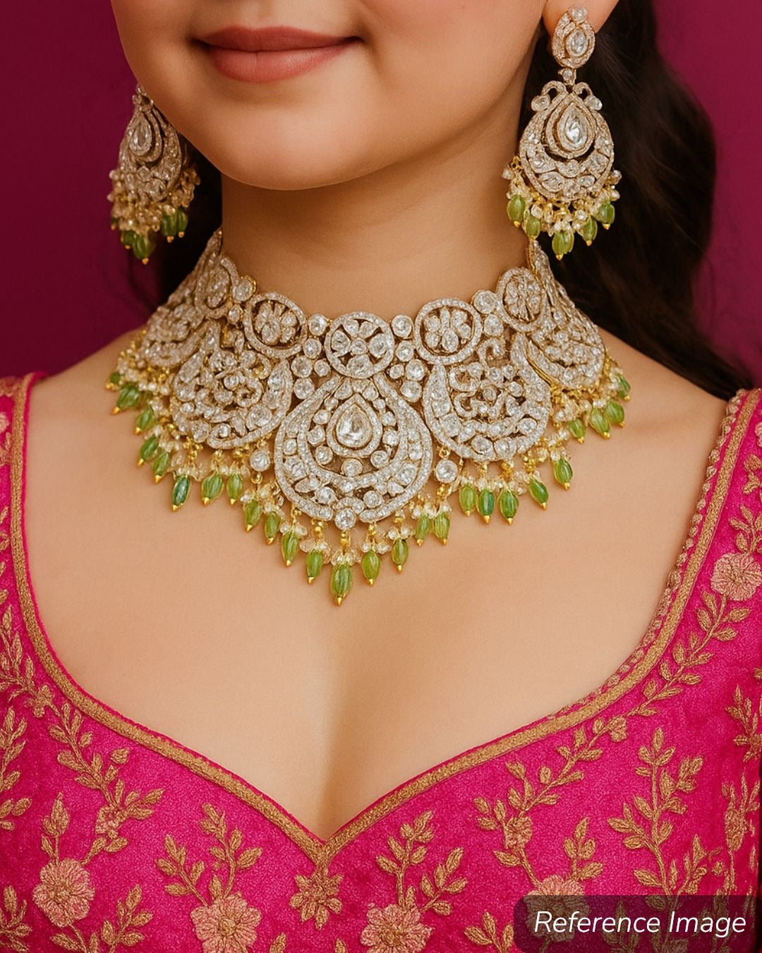 Kundan Choker Bridal Necklace Set