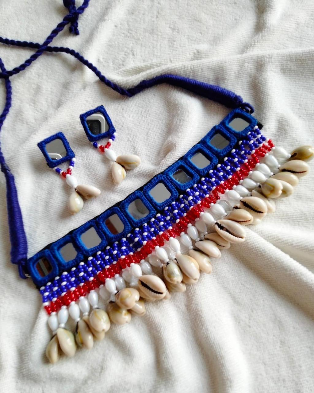 Navratri Shell Choker Set