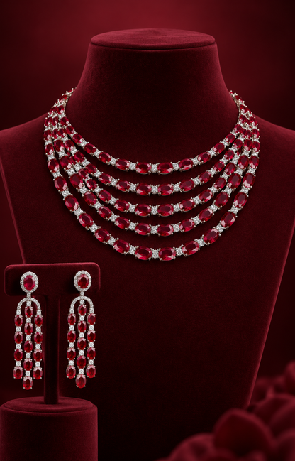 Statement  Layered Diamond Beauty