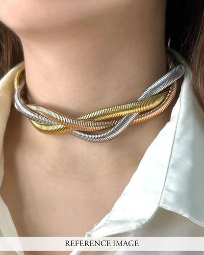Trendy Braided Twisted Necklace