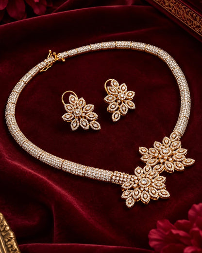 Floral Diamond Trendy Beauty