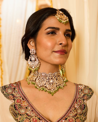 Kundan Choker Bridal Necklace Set