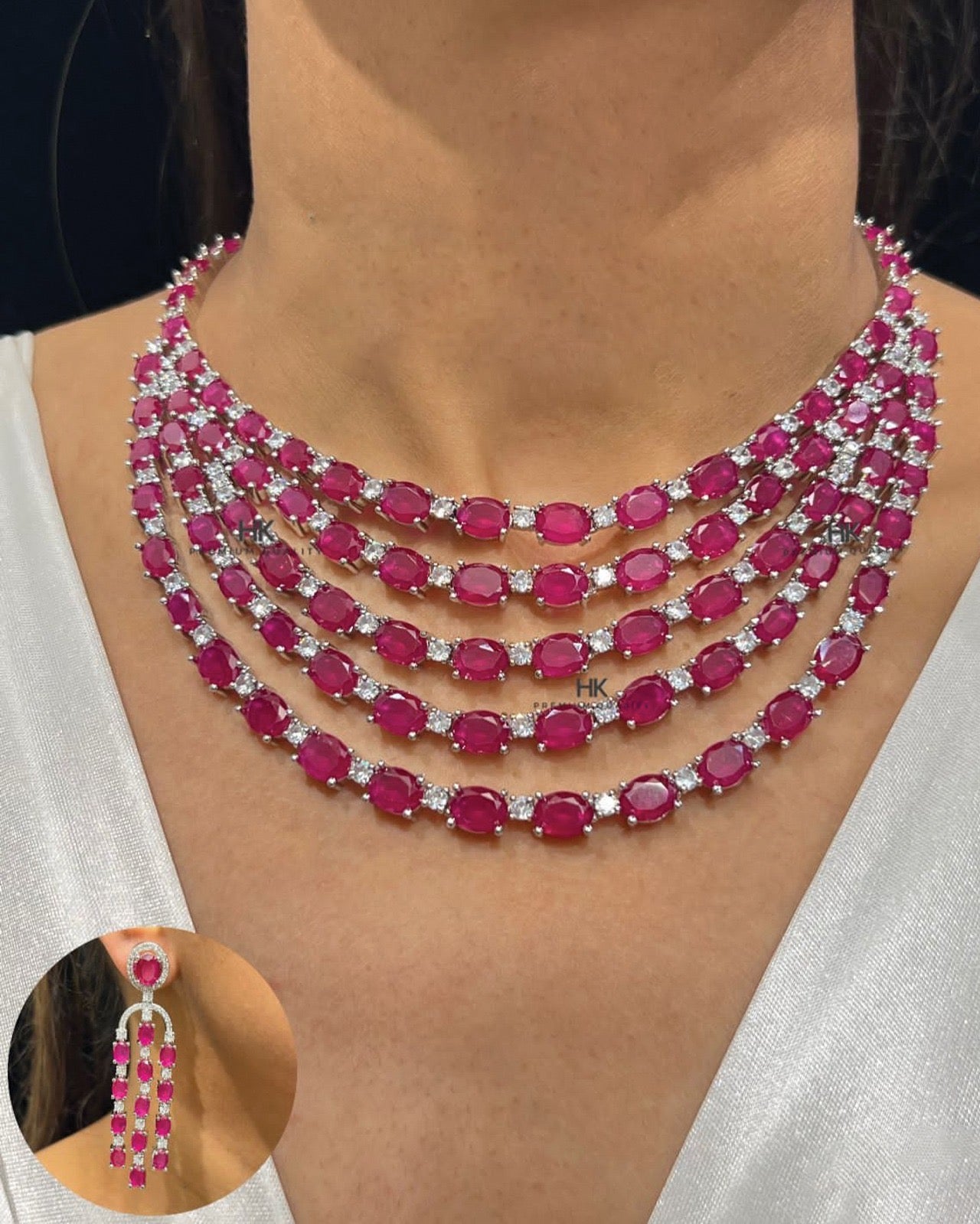 Statement  Layered Diamond Beauty