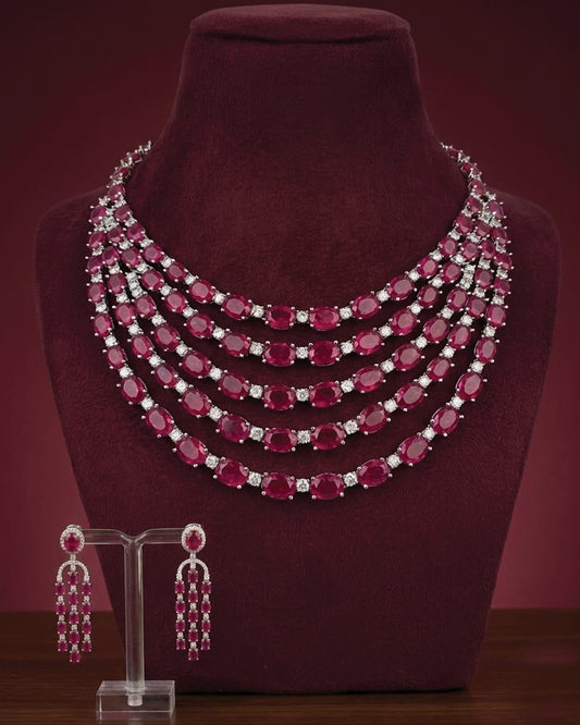 Statement  Layered Diamond Beauty