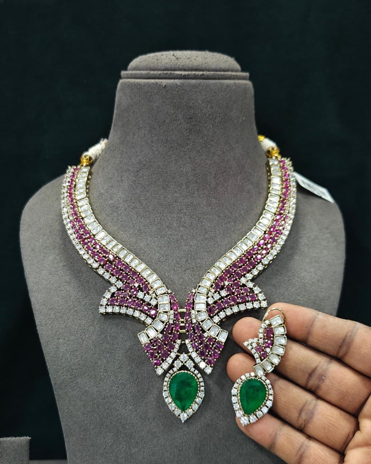 Luxe Diamond Statement Necklace