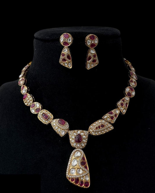 Uncut Polki Necklace Set