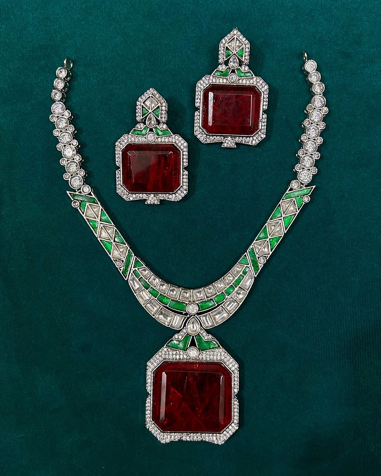 Priyanka Chopra Inspired Diamond Necklace set